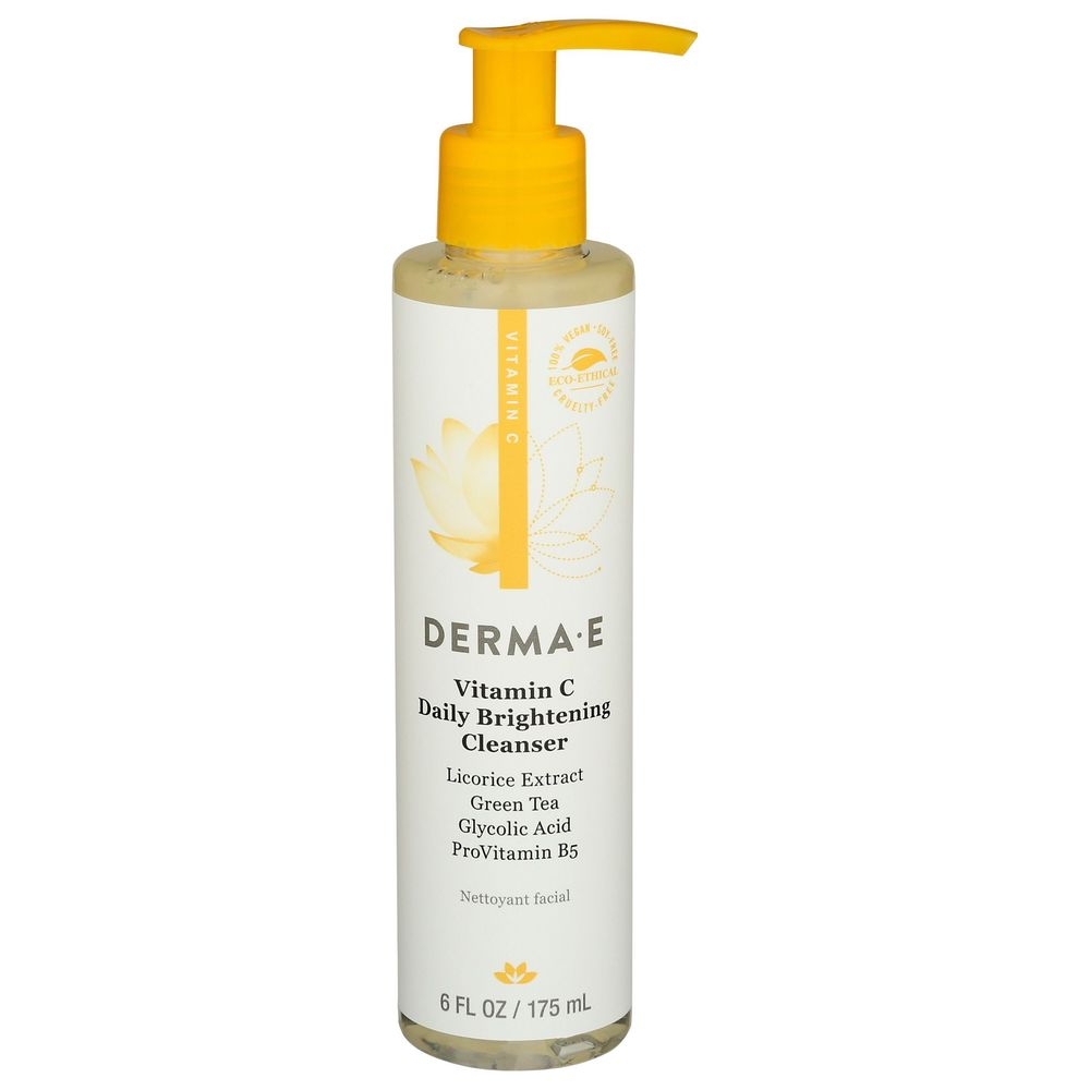 Derma E Vitamin C Daily Brightening Cleanser, 6 Ounce