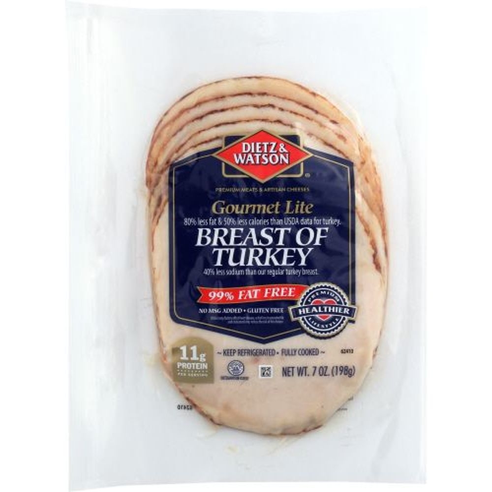 Dietz and Watson Pre Sliced Turkey Breast, 7 Ounce -- 12 per case