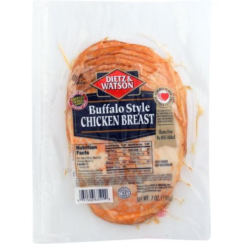 Dietz and Watson Buffalo Style Sliced Chicken Breast, 7 Ounce -- 12 per case