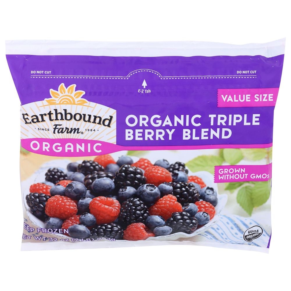 Earthbound Farms Organic Triple Berry Blend, 2 Pound -- 6 per case