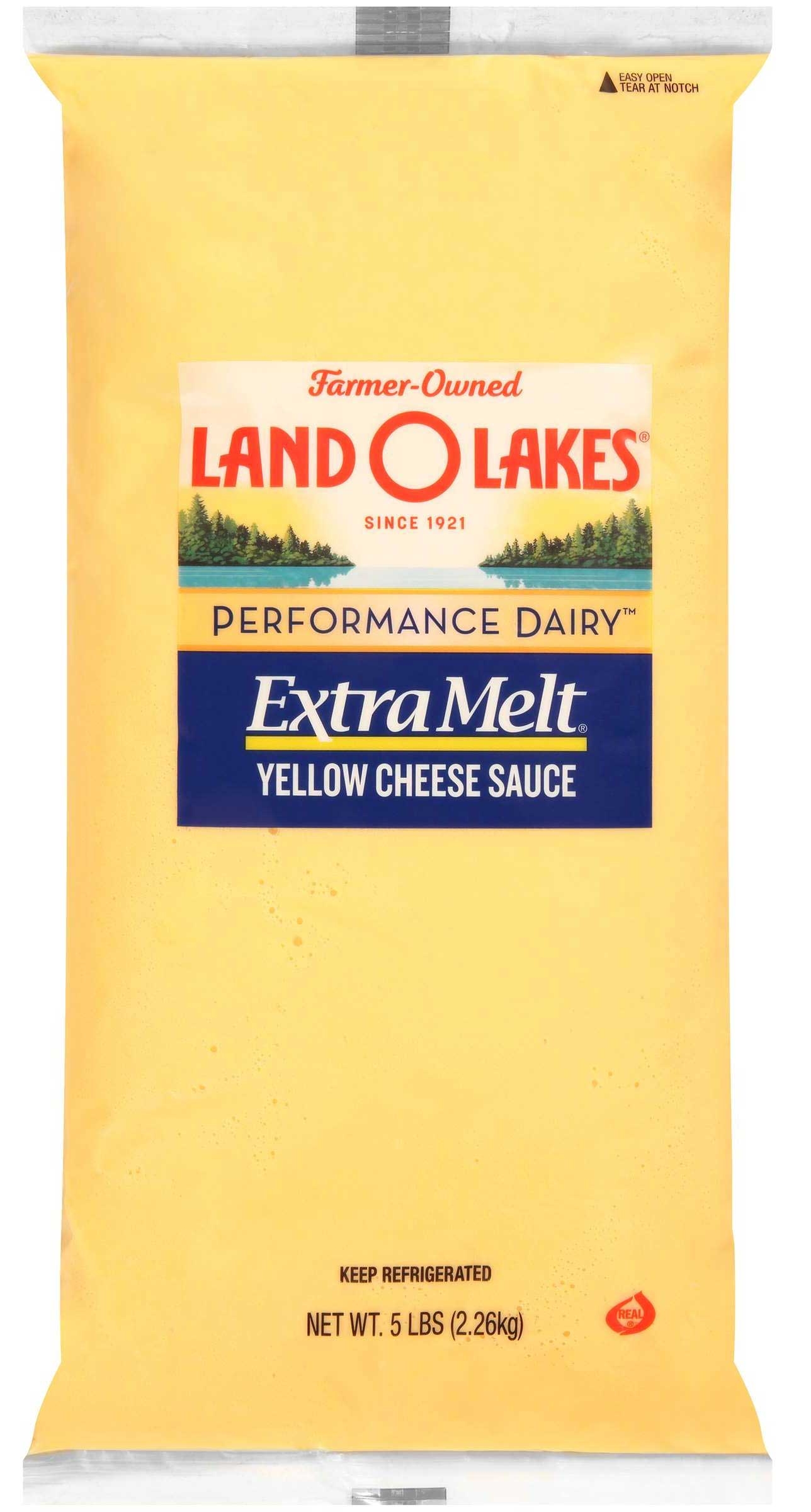 Land O Lakes Extra Melt Yellow Cheese Sauce, 5 Pound -- 6 per case.