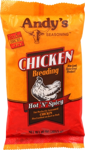 Andys Hot N Spicy Chicken Breading, 10 Ounce -- 6 per case