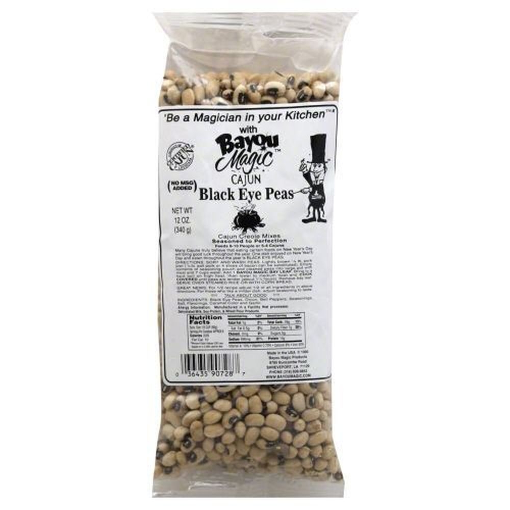 Bayou Magic Cajun Black Eye Peas, 12 Ounce -- 12 per case