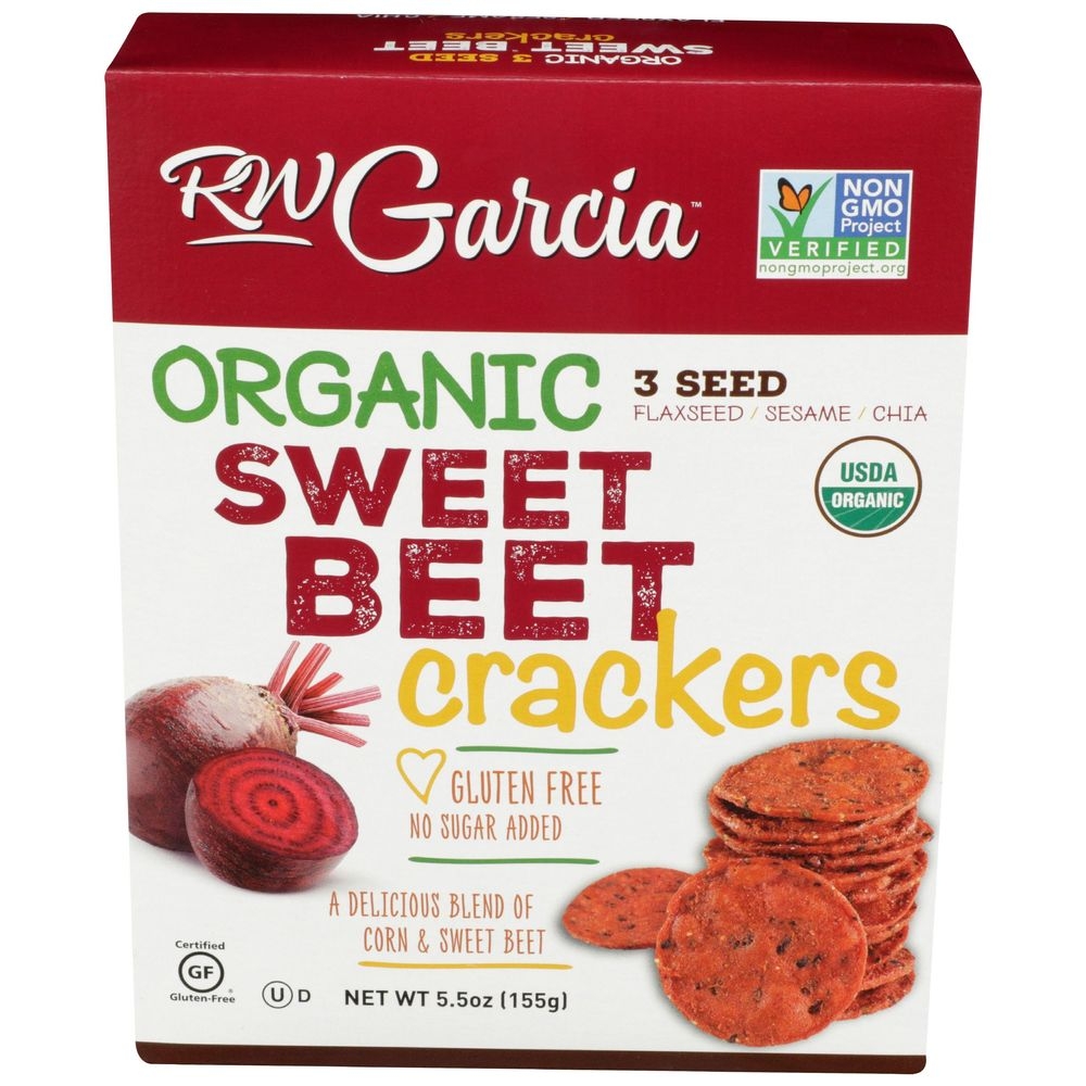 RW Garcia Sweet Beet Cracker, 5.5 Ounce -- 6 per case