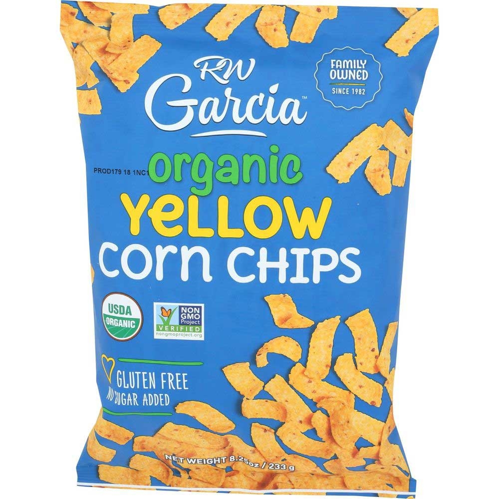 RW Garcia Organic Yellow Corn Chips, 8.25 Ounce -- 12 per case