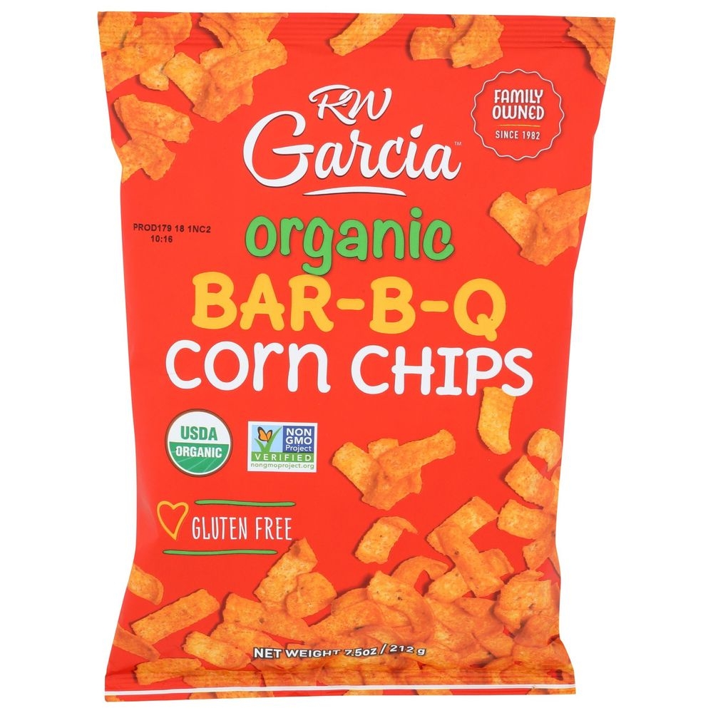 RW Garcia Organic Bar-B-Q Corn Chips, 7.5 Ounce -- 12 per case