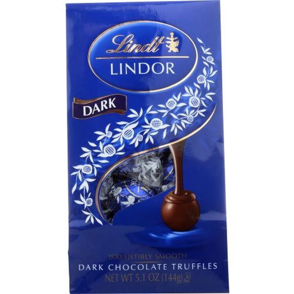 Lindt Lindor Dark Chocolate Truffles, 5.1 Ounce Bag -- 6 per case