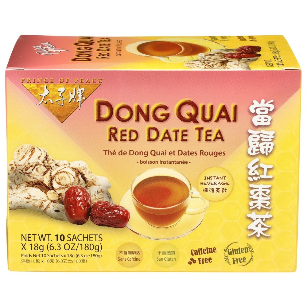 Prince of Peace Dong Quai and Red Date Instant Tea, 10 tea bag -- 3 per case