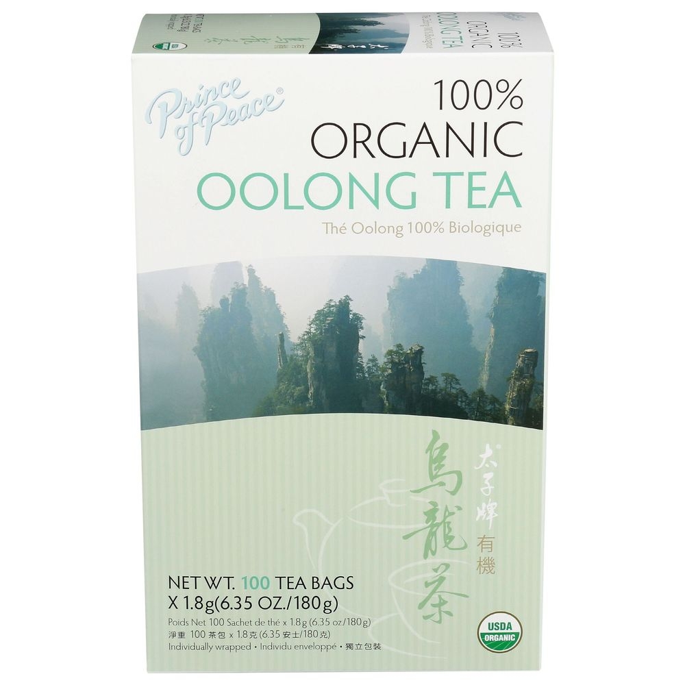 Prince of Peace Organic Oolong Tea, 100 tea bag -- 6 per case