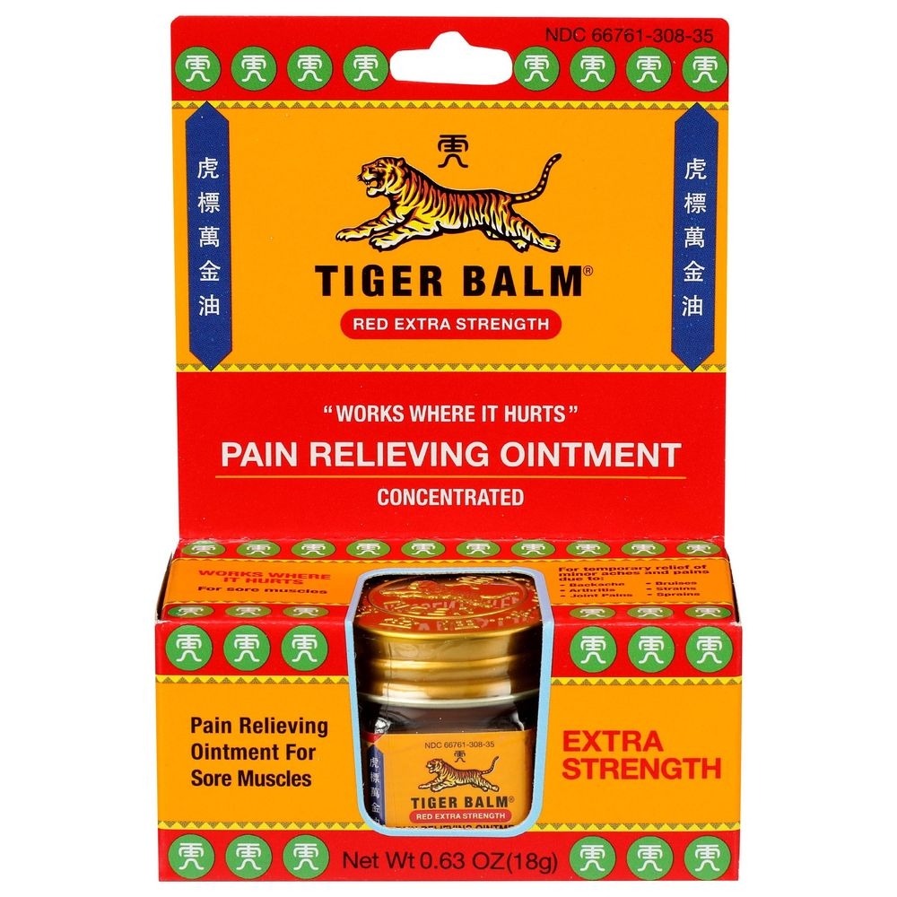 Tiger Balm Red Extra Strength Pain Relieving Ointment, 0.63 Ounce -- 6 per case