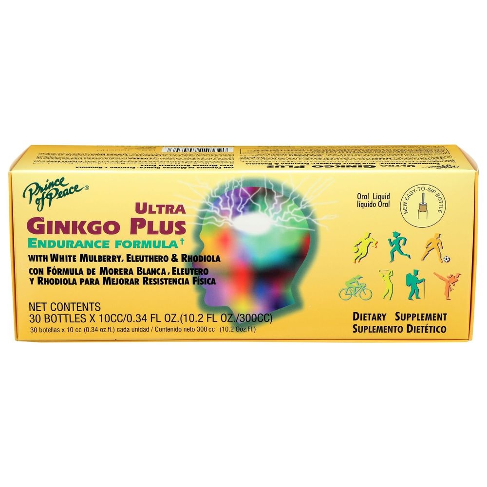 Prince of Peace Ultra Ginkgo Plus Endurance Formula, 30 count -- 3 per case