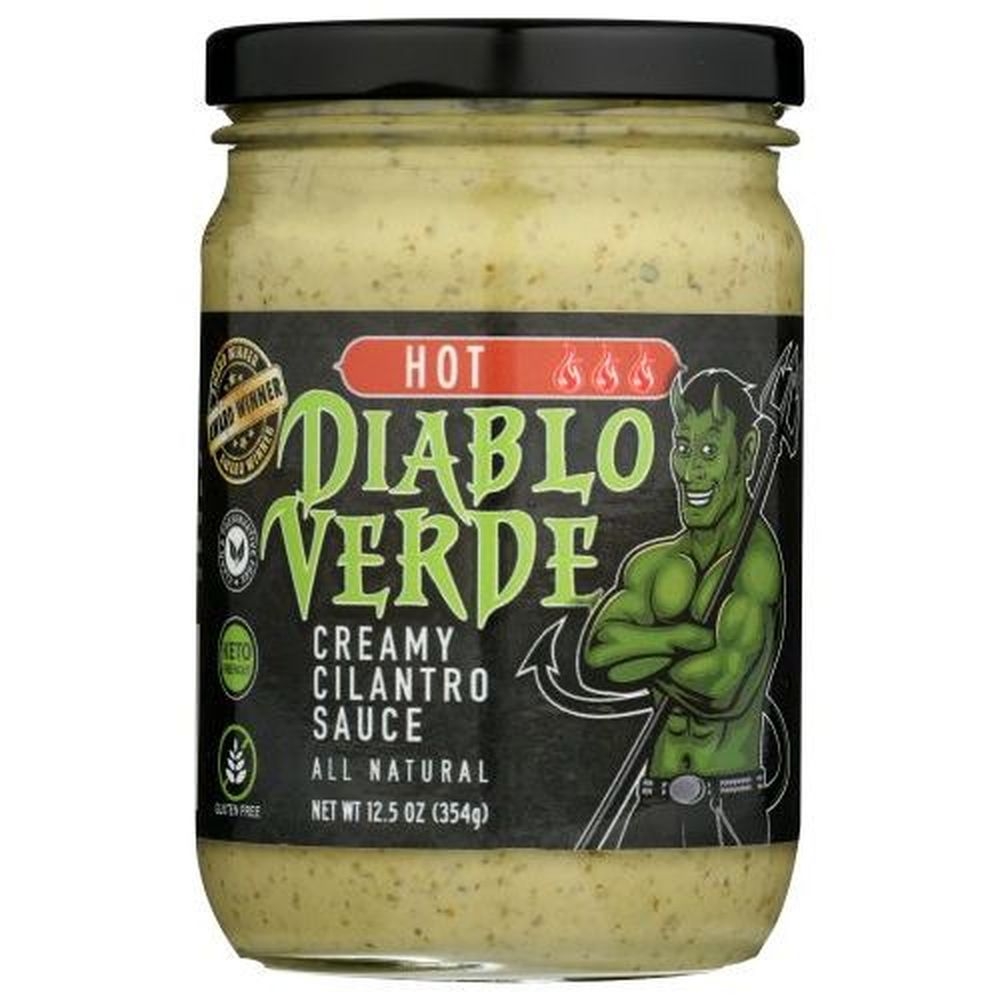 Diablo Verde Hot Creamy Cilantro Sauce, 12.5 Ounce -- 6 per case