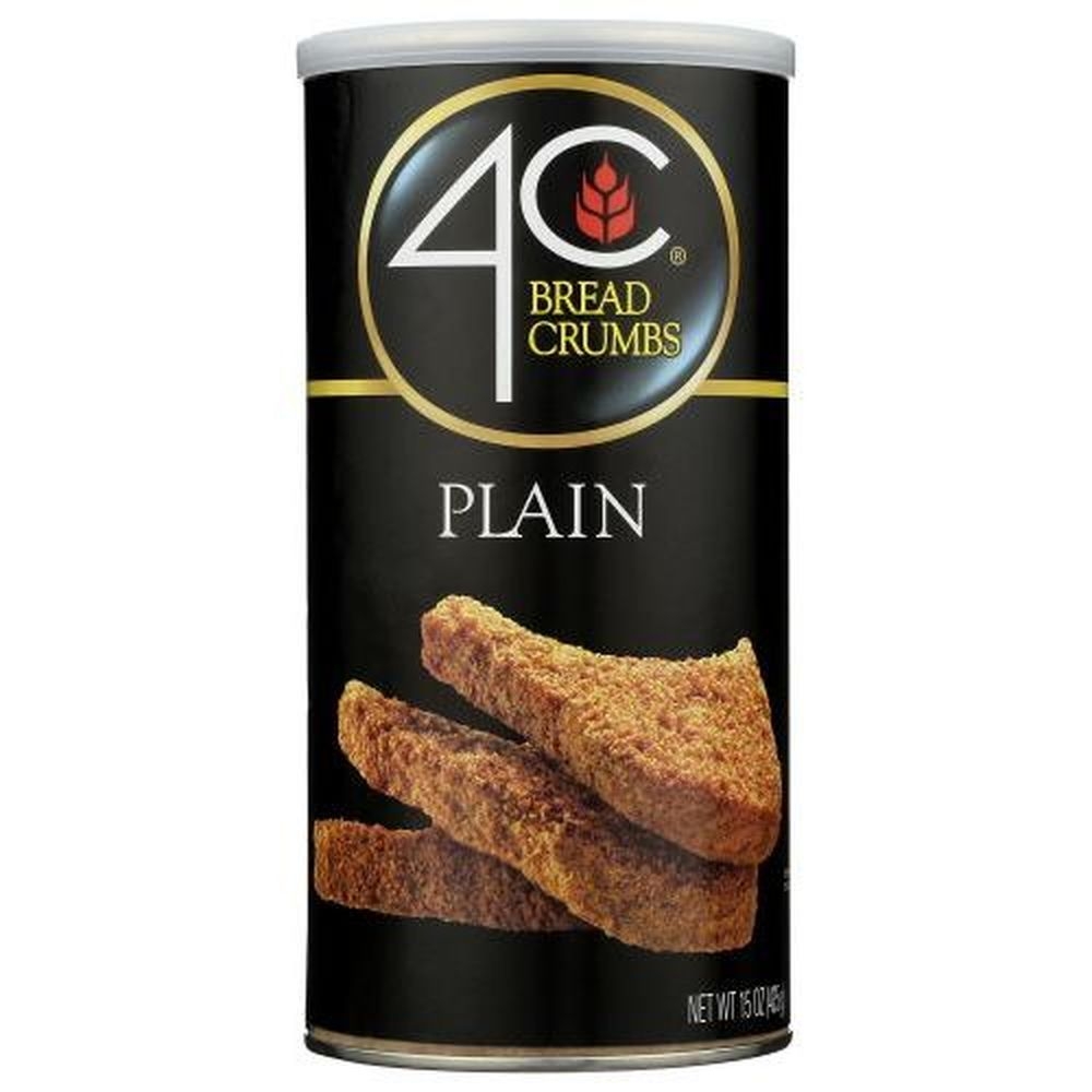 4C Foods Plain Bread Crumbs, 15 Ounce -- 6 per case