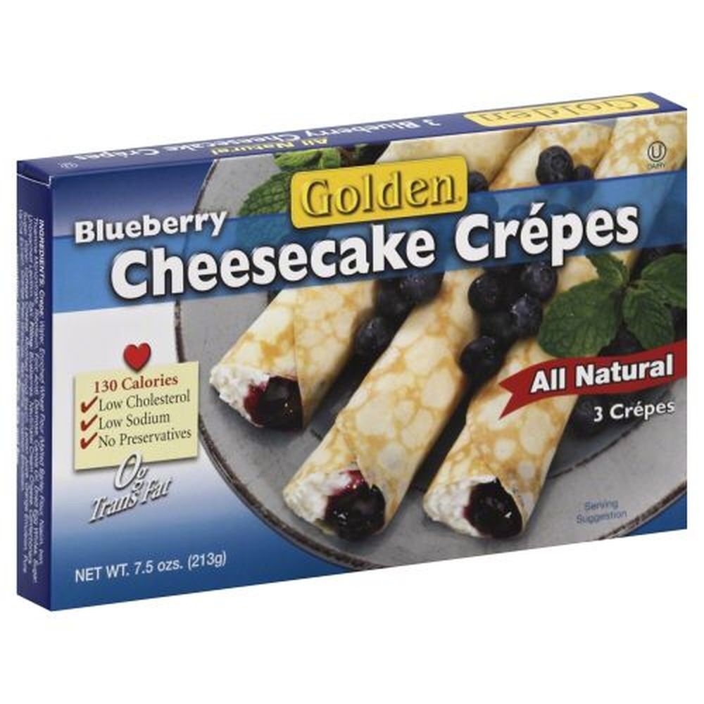 Golden Blueberry Cheesecake Crepes, 7.5 Ounce -- 12 per case