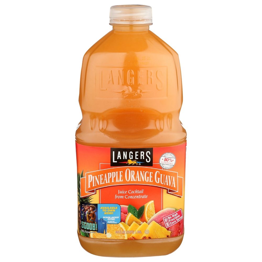 Langers Pineapple Orange and Guava Cocktail Juice, 64 Fluid Ounce -- 8 per case