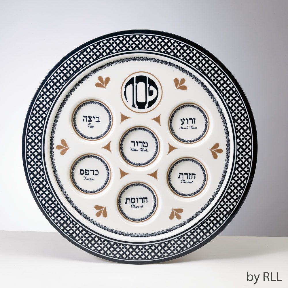 Rite Lite Seder Traditions Melamine Seder Plate -- 6 per case
