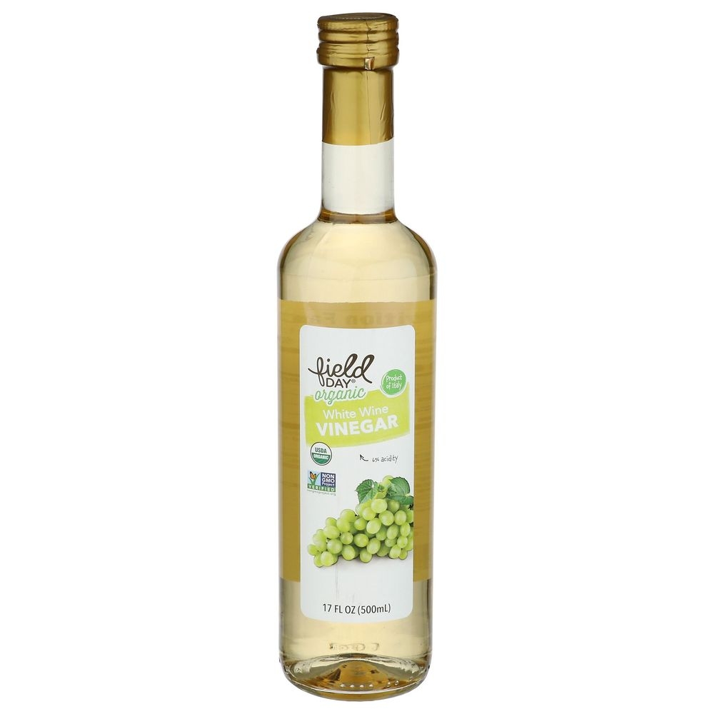 Field Day Organic White Wine Vinegar, 17 Fluid Ounce -- 6 per case
