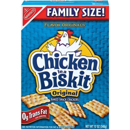 Nabisco Chicken In a Biskit Baked Crackers, 12 Ounce -- 6 per case.