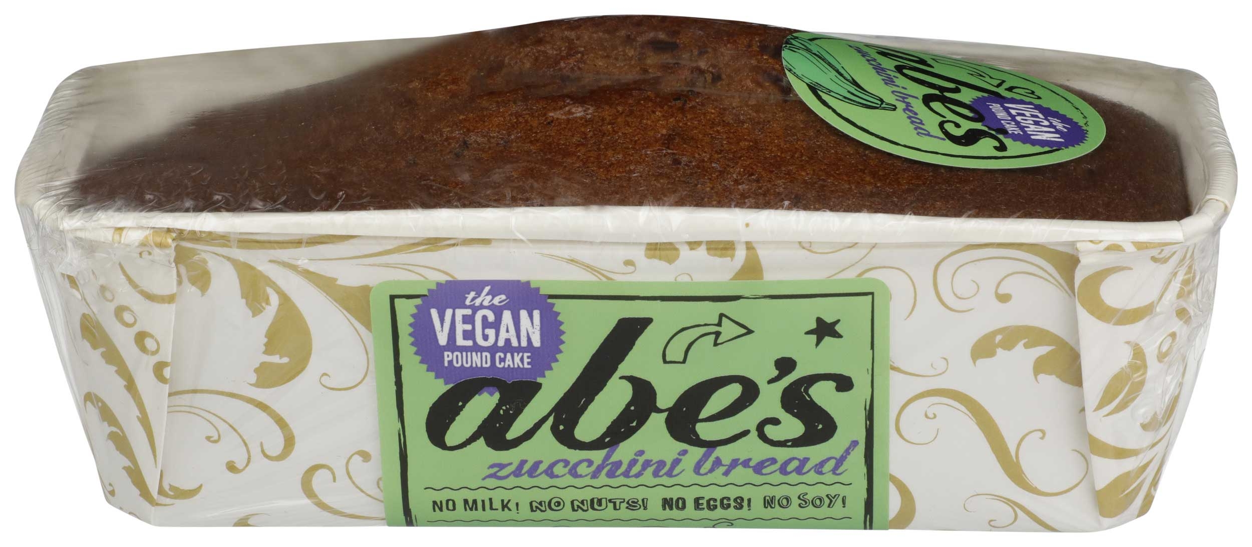 Abes Zucchini Bread Vegan Pound Cake, 14 Ounce -- 6 per case