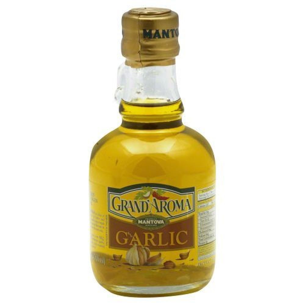 Grand Aroma Garlic Flavored Extra Virgin Olive Oil, 8.5 Fluid Ounce -- 6 per case