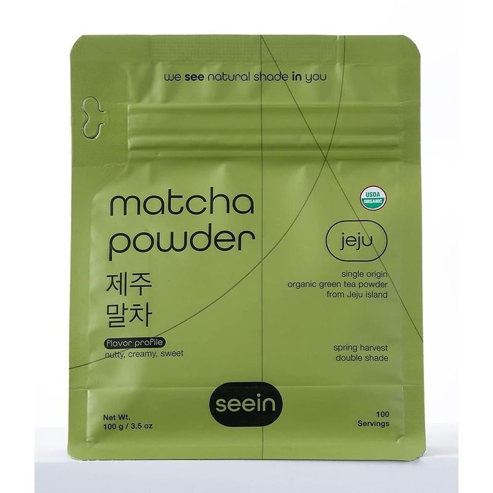 Seein Organic Jeju Matcha Green Tea Powder, 100 Gram -- 10 per case