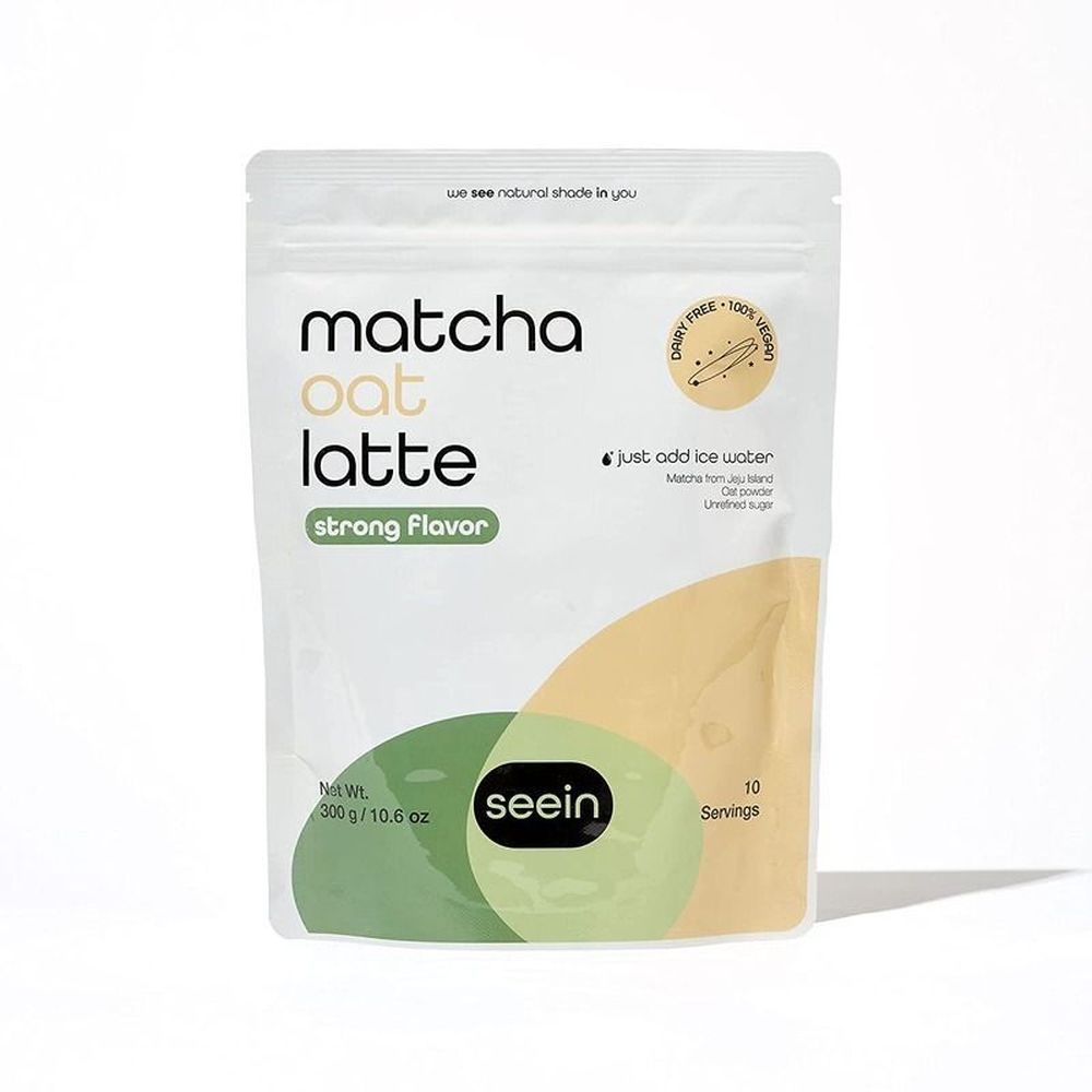 Seein Strong Flavor Non-dairy Matcha Latte Tea with Oat Powder Creamer, 300 Gram -- 10 per case