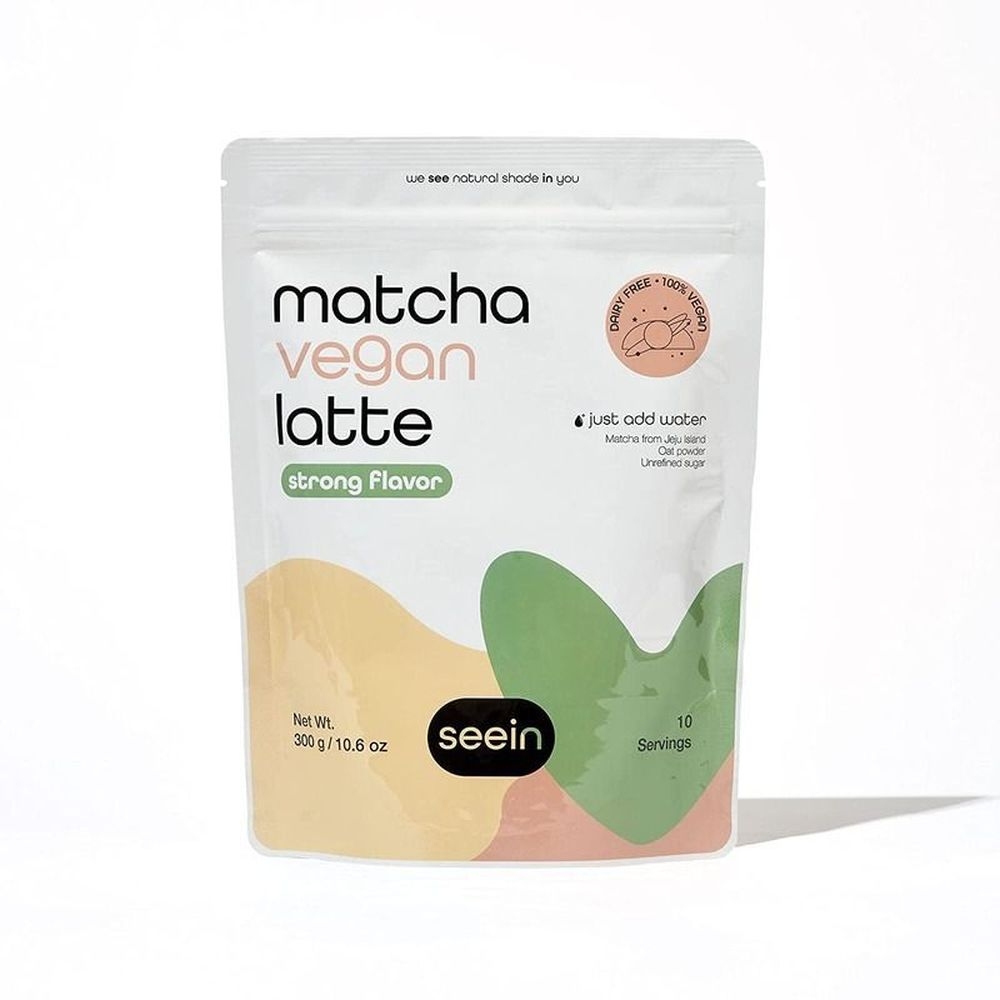 Seein Strong Flavor Non-Dairy Matcha Latte Tea with Vegan Creamer, 300 Gram -- 10 per case