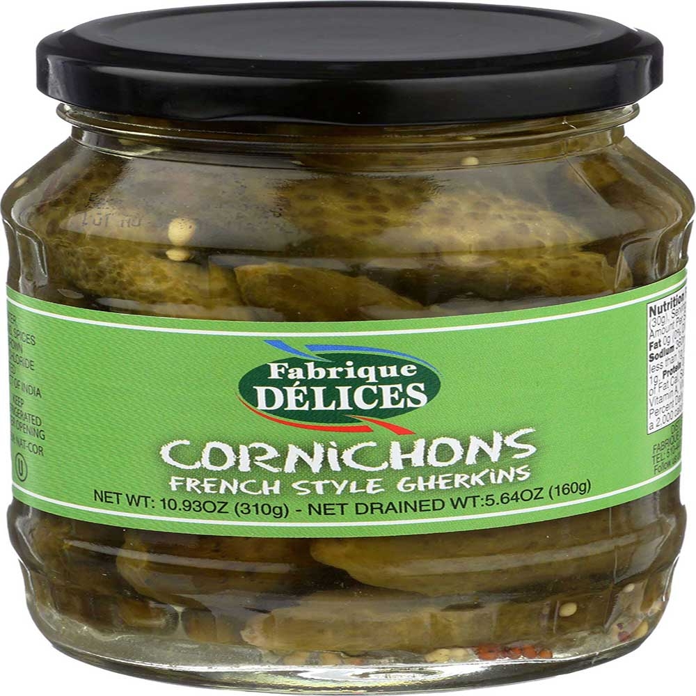 Fabrique Delices Cornichons, 10.93 Ounce Jar -- 12 per case
