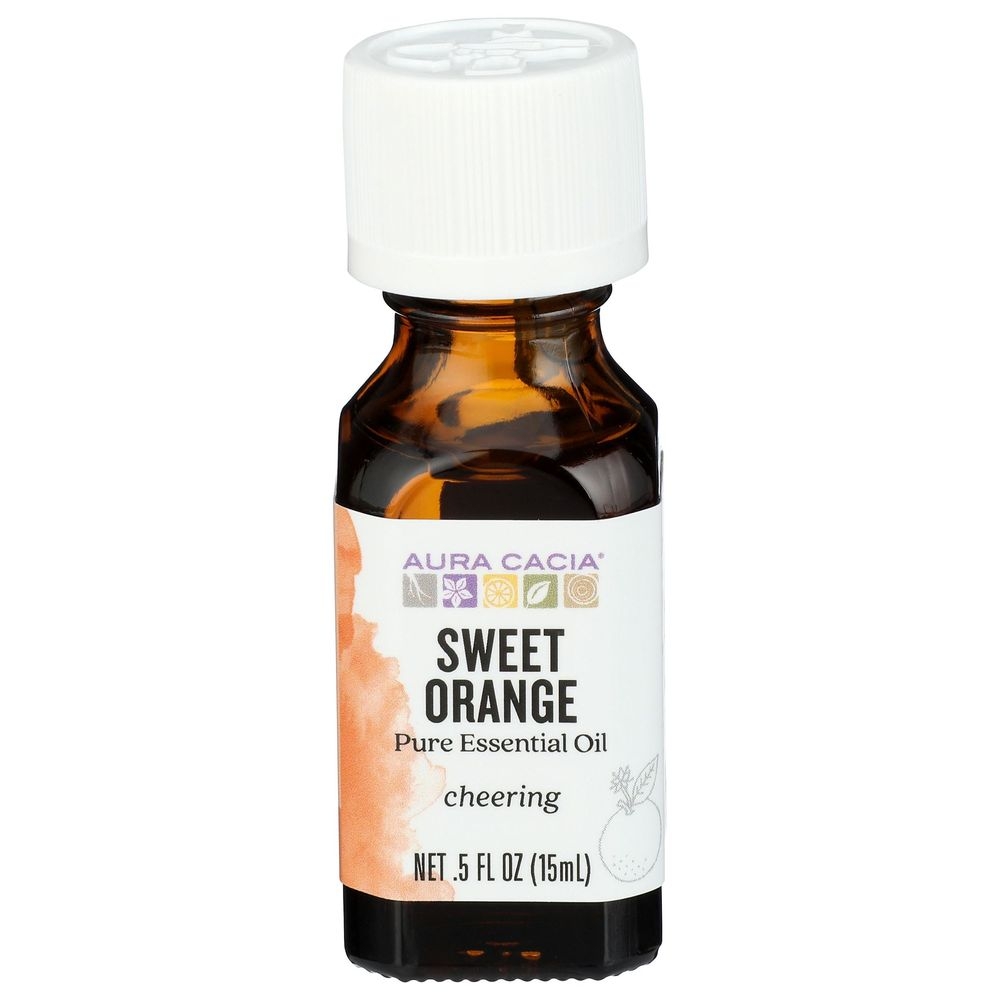 Aura Cacia Sweet Orange Essential Oil, 0.5 Ounce