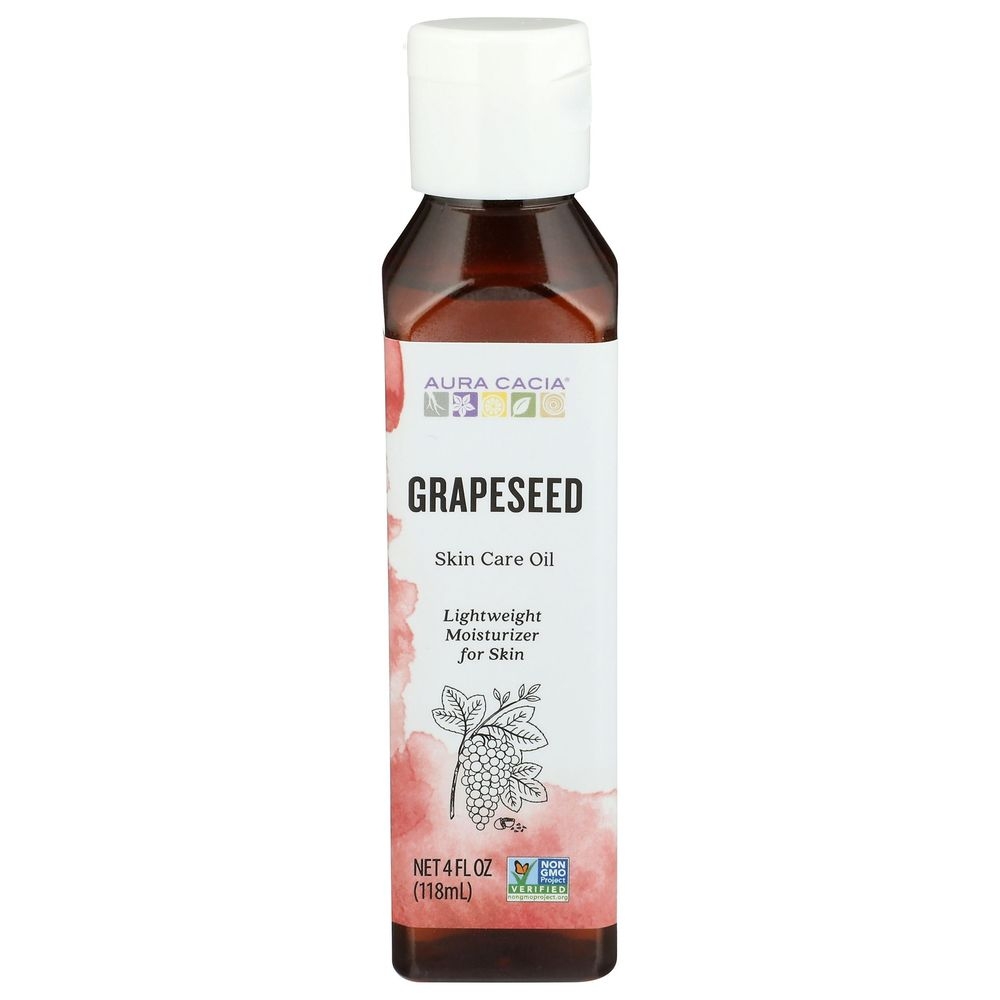Aura Cacia Grapeseed Skin Care Oil, 4 Ounce