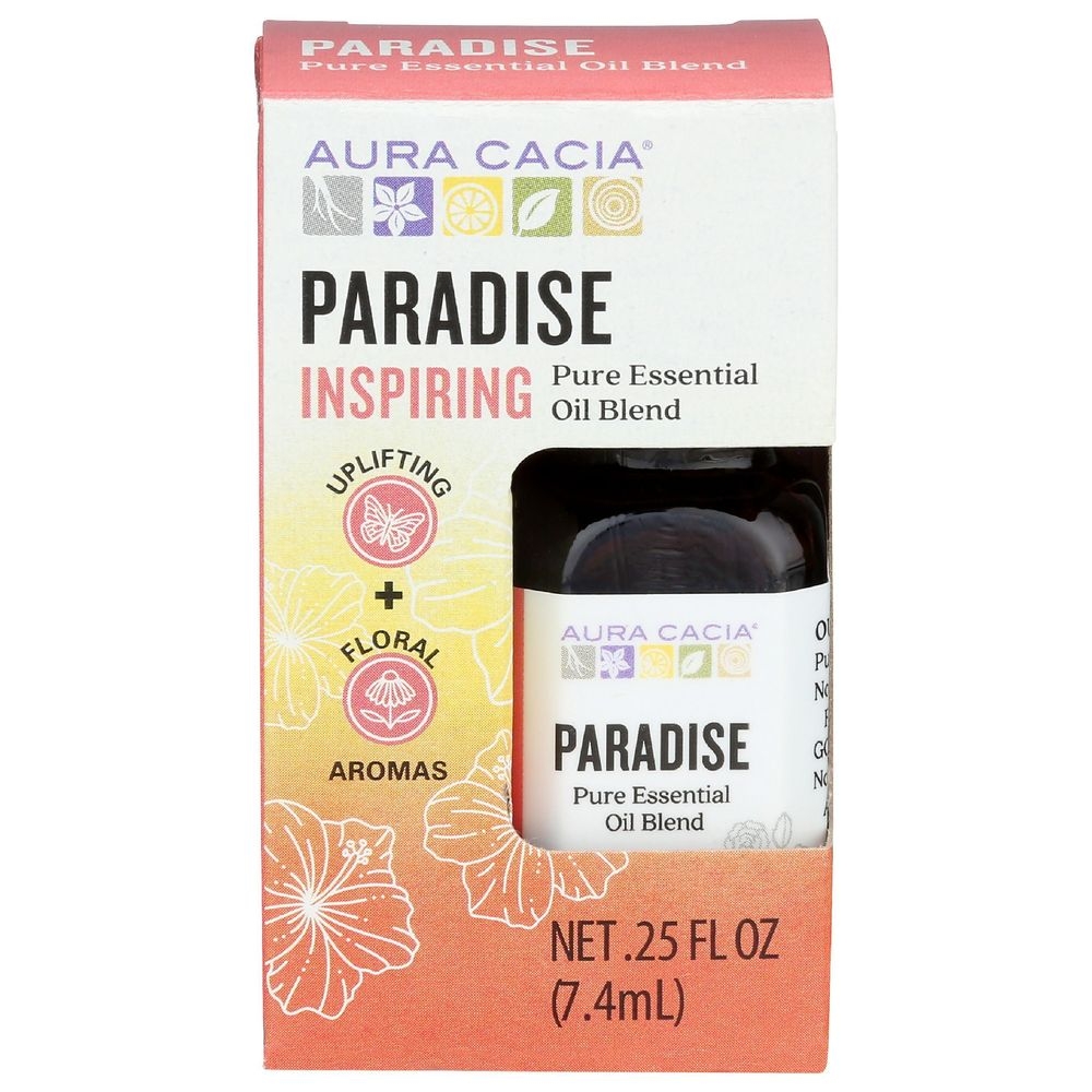 Aura Cacia Paradise Pure Essential Oil Blend, 0.25 Fluid Ounce