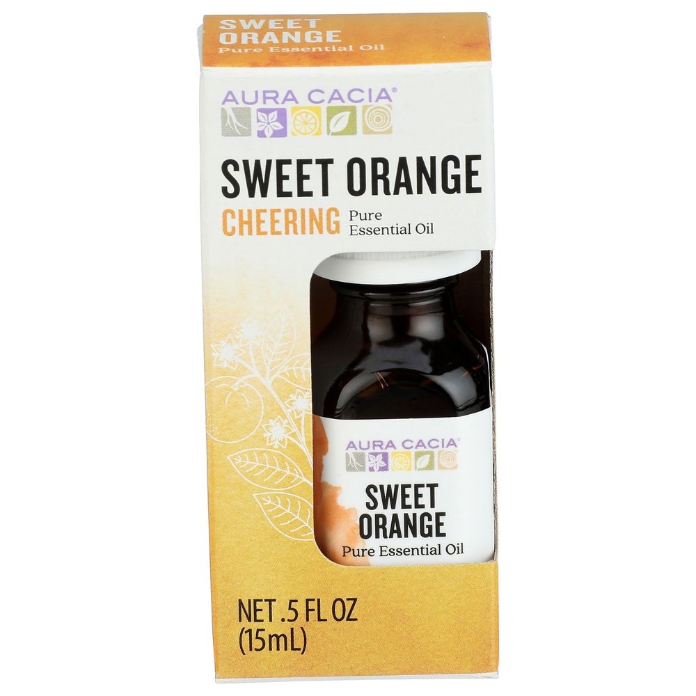Aura Cacia Sweet Orange Essential Oil - Boxed, 0.5 Ounce