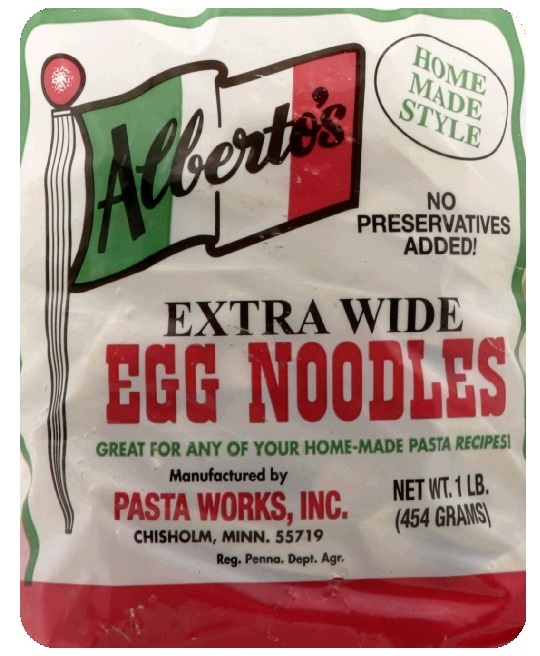 Albertos Extra Wide Egg Noodles, 16 Ounce -- 6 per case