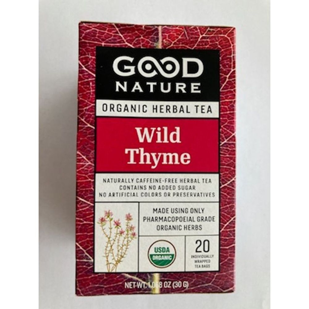 Good Nature Wild Thyme Tea, 20 tea bags -- 6 per case