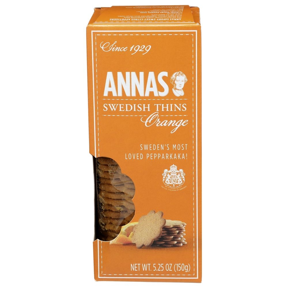 Annas Orange Swedish Thins, 5.25 Ounce -- 12 per case