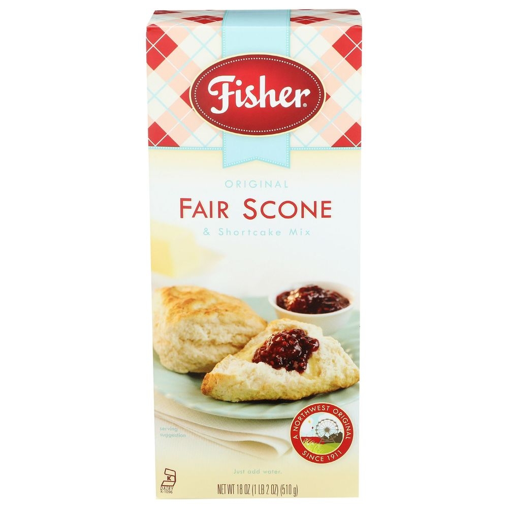 Fisher Original Fair Scone and Shortcake Mix, 18 Ounce -- 12 per case