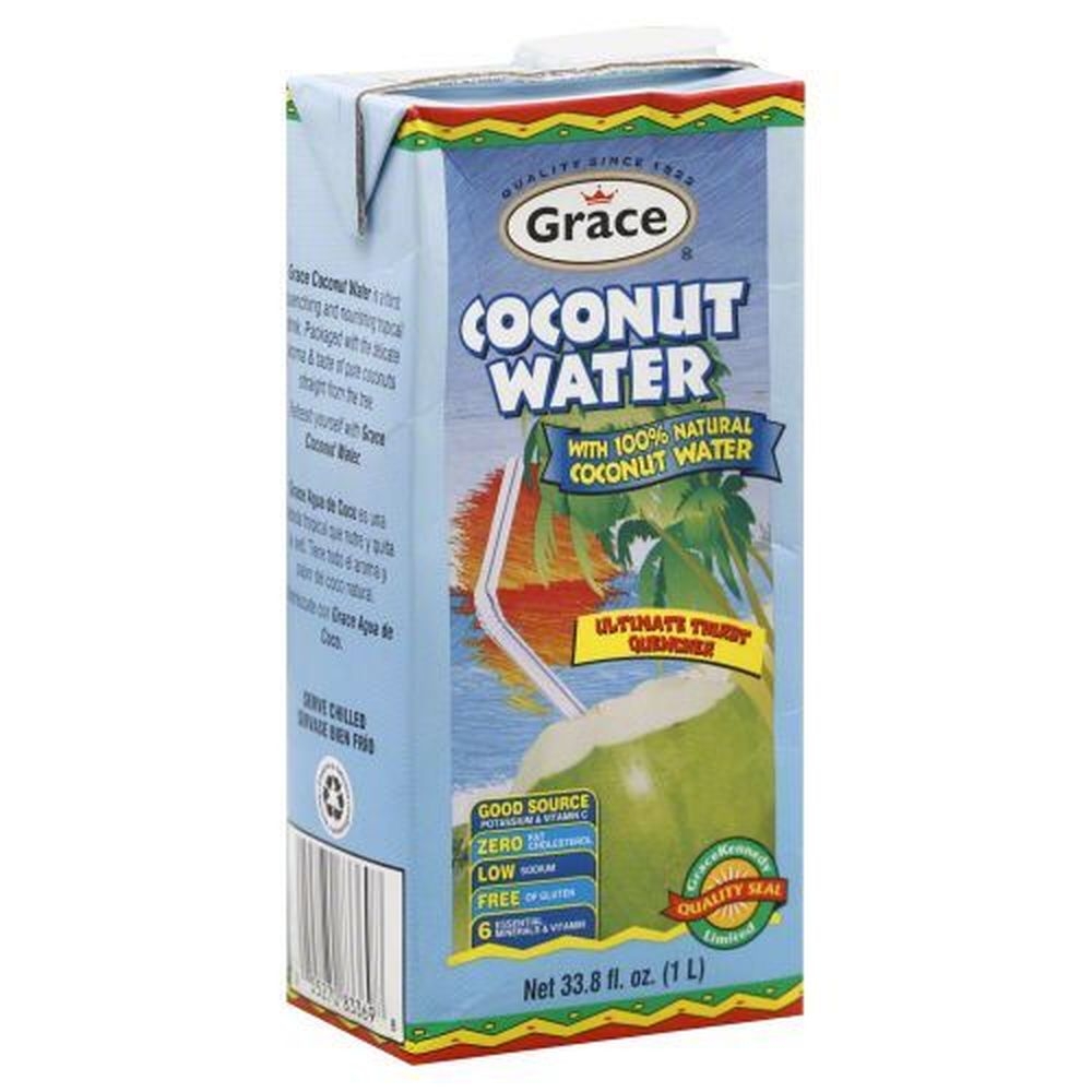 Grace Natural Coconut Water, 1 Liter -- 12 per case