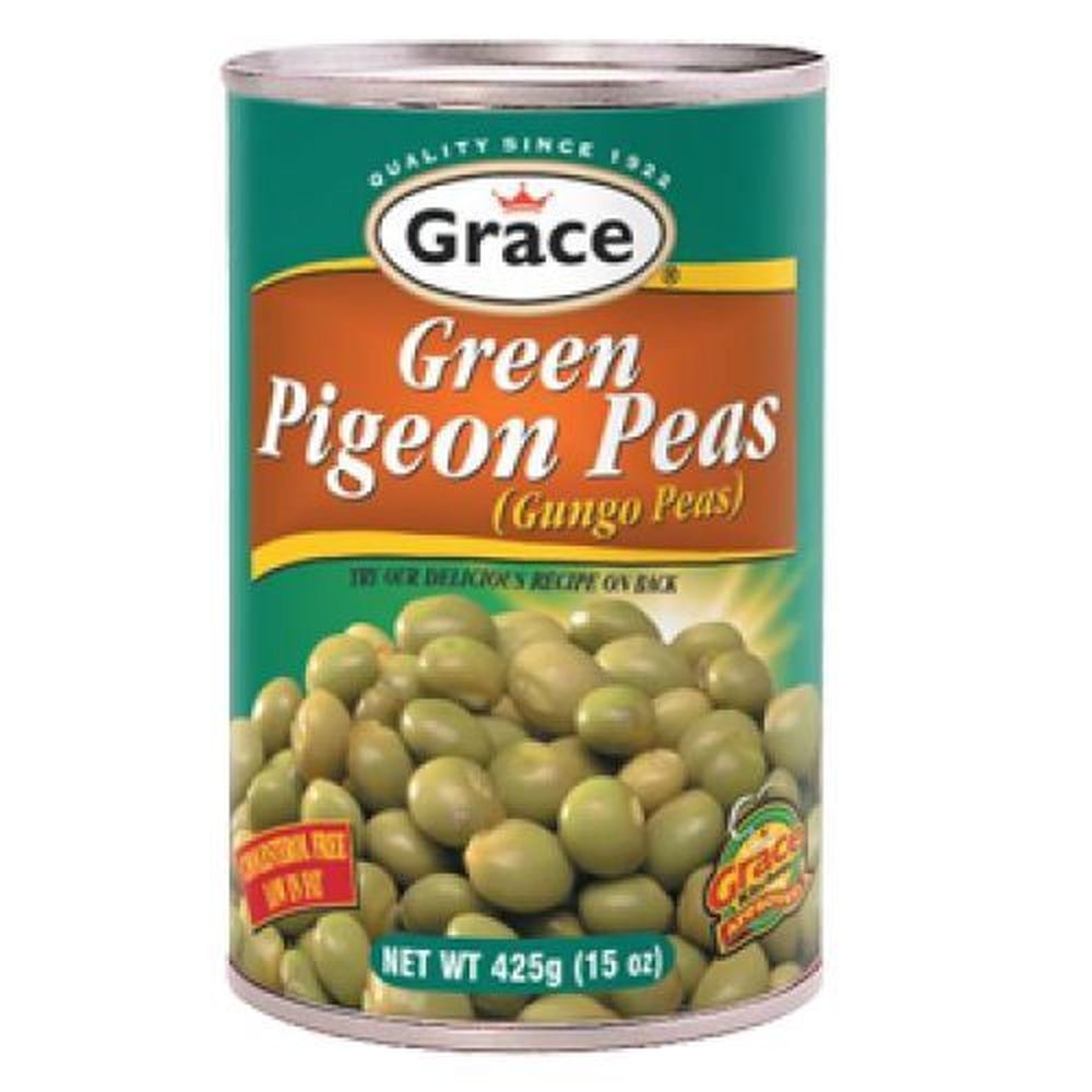 Grace Green Pigeon Peas, 15 Ounce -- 24 per case