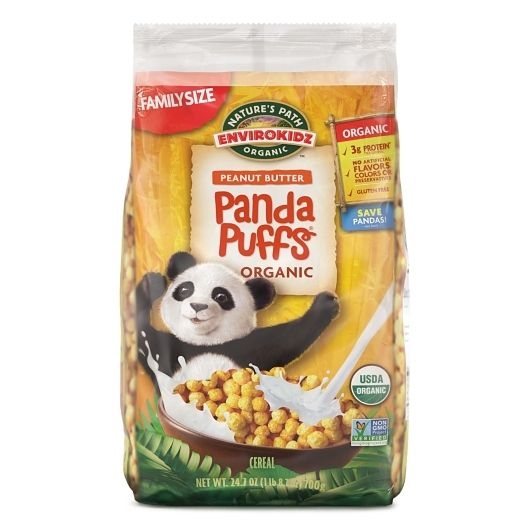 Natures Path Envirokidz Gorilla Munch Panda Puffs, 26.5 Ounce -- 6 per case.