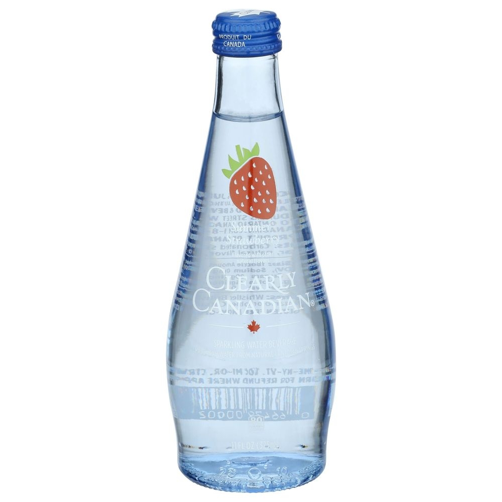 Clearly Canadian Summer Strawberry Sparkling Water, 11 Fluid Ounce -- 12 per case
