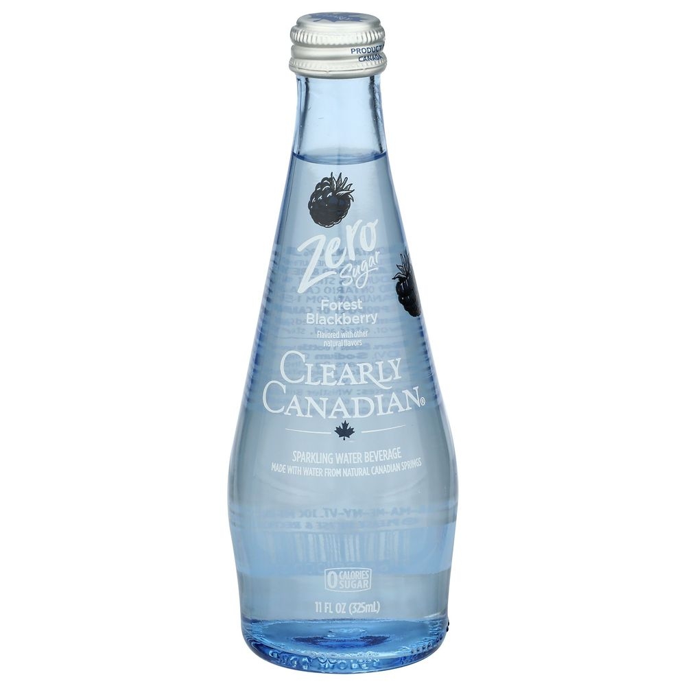 Clearly Canadian Zero Sugar Forest Blackberry Sparkling Water, 11 Fluid Ounce -- 12 per case