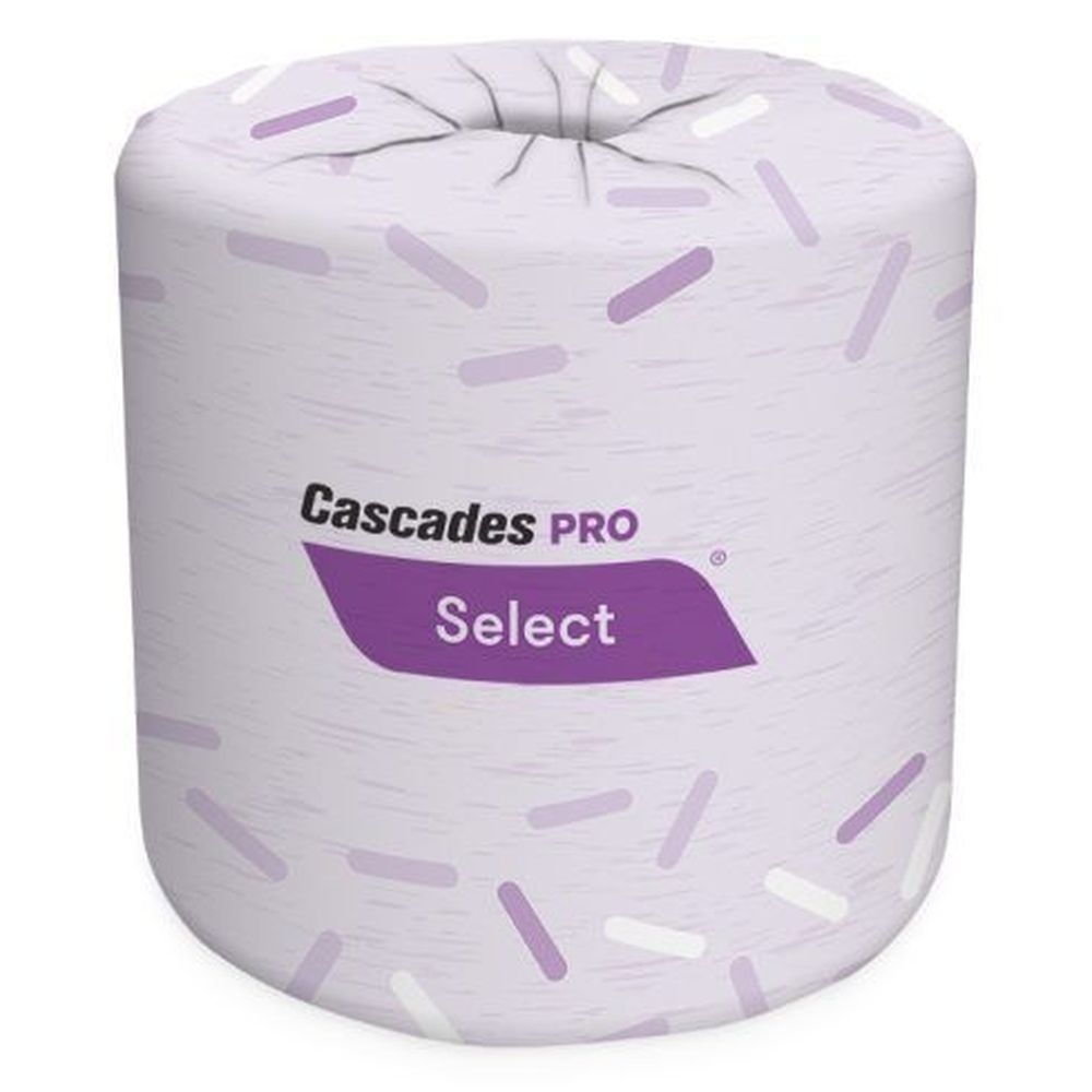 Cascades PRO Select 4 x 3.25 inch Standard Bath Tissue  -- 48 rolls per case.