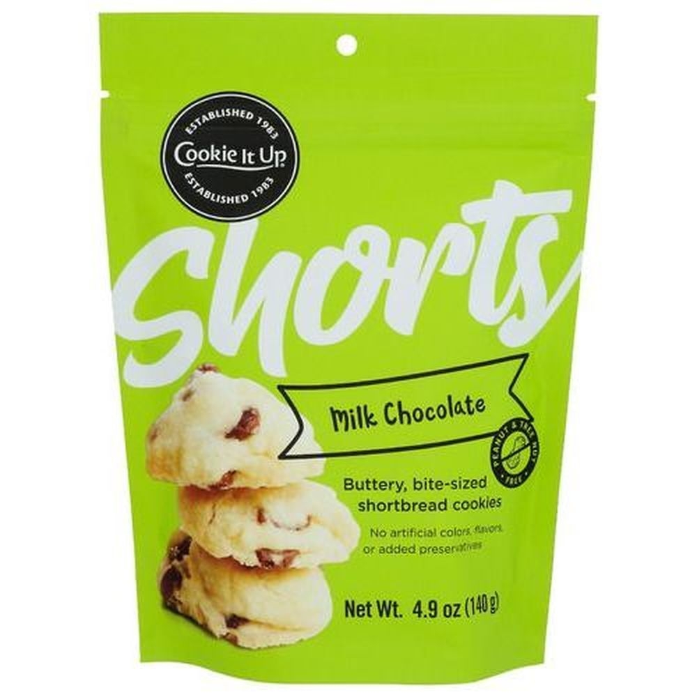 Cookie It Up Shorts Milk Chocolate Shortbread Cookies, 4.9 Ounce -- 6 per case