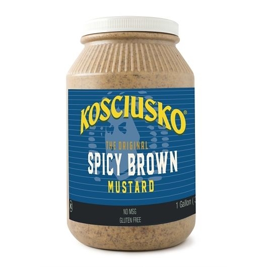 Plochmans Kosiusko Spicy Brown Mustard, 1 Gallon -- 2 per case.