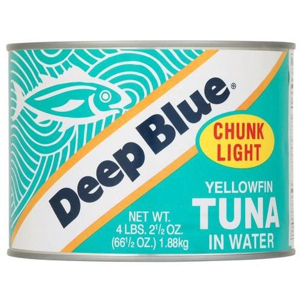 Deep Blue Chunk Light Yellowfin Tuna in Water, 66.5 Ounce -- 6 per case