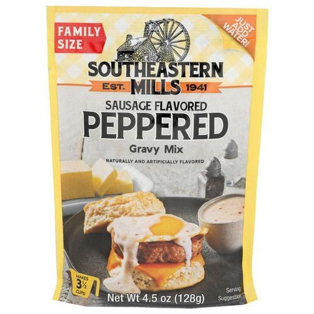 Southeastern Mills Sausage Flavored Peppered Gravy Mix, 4.5 Ounce -- 12 per case