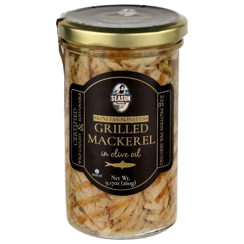 Season Skinless boneless Grilled Mackerel In Olive Oil, 9.17 Ounce -- 12 per case
