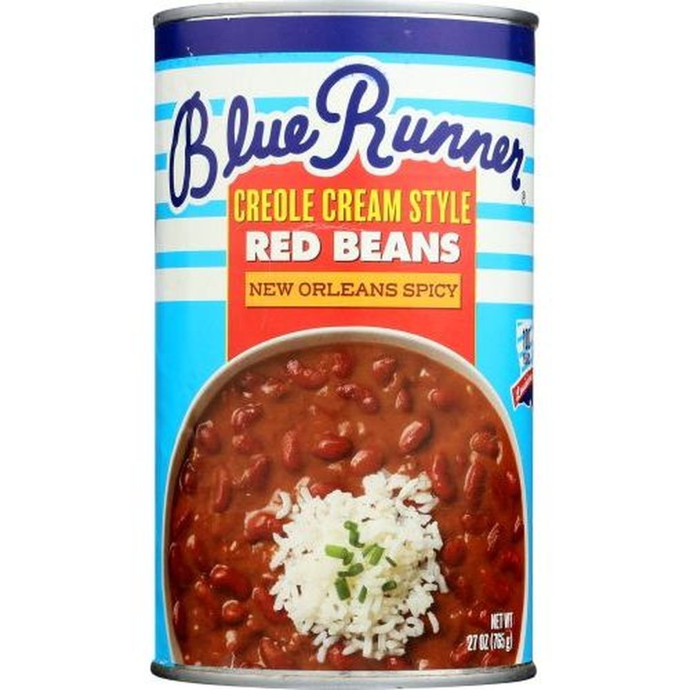 Blue Runner New Orleans Spicy Cream Style Red Beans, 27 Ounce -- 12 per case