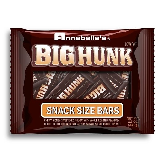 Annabelles Big Hunk Candy - Mini Laydown Bag, 12 Ounce - 20 per pack -- 24 packs per case