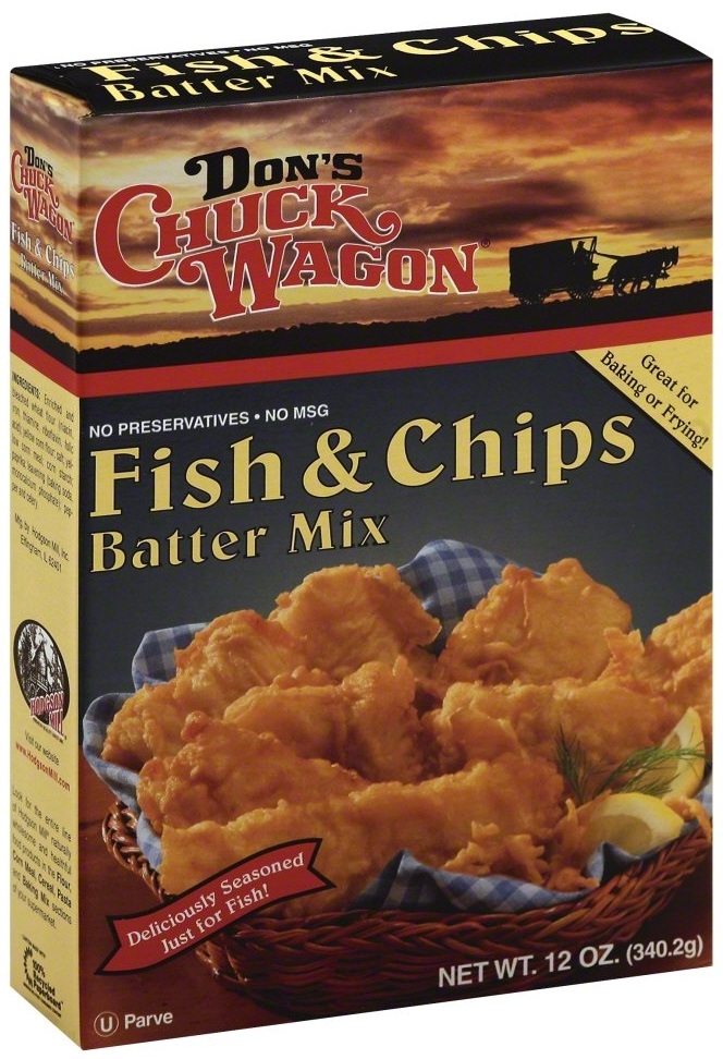 Dons Chuck Wagon Fish and Chips Batter Mix, 12 Ounce -- 6 per case